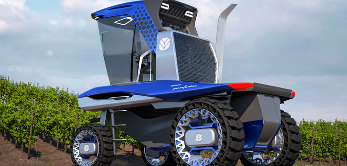 New Holland unveils unique Straddle Tractor Concept for narrow vineyards at SITEVI 2021